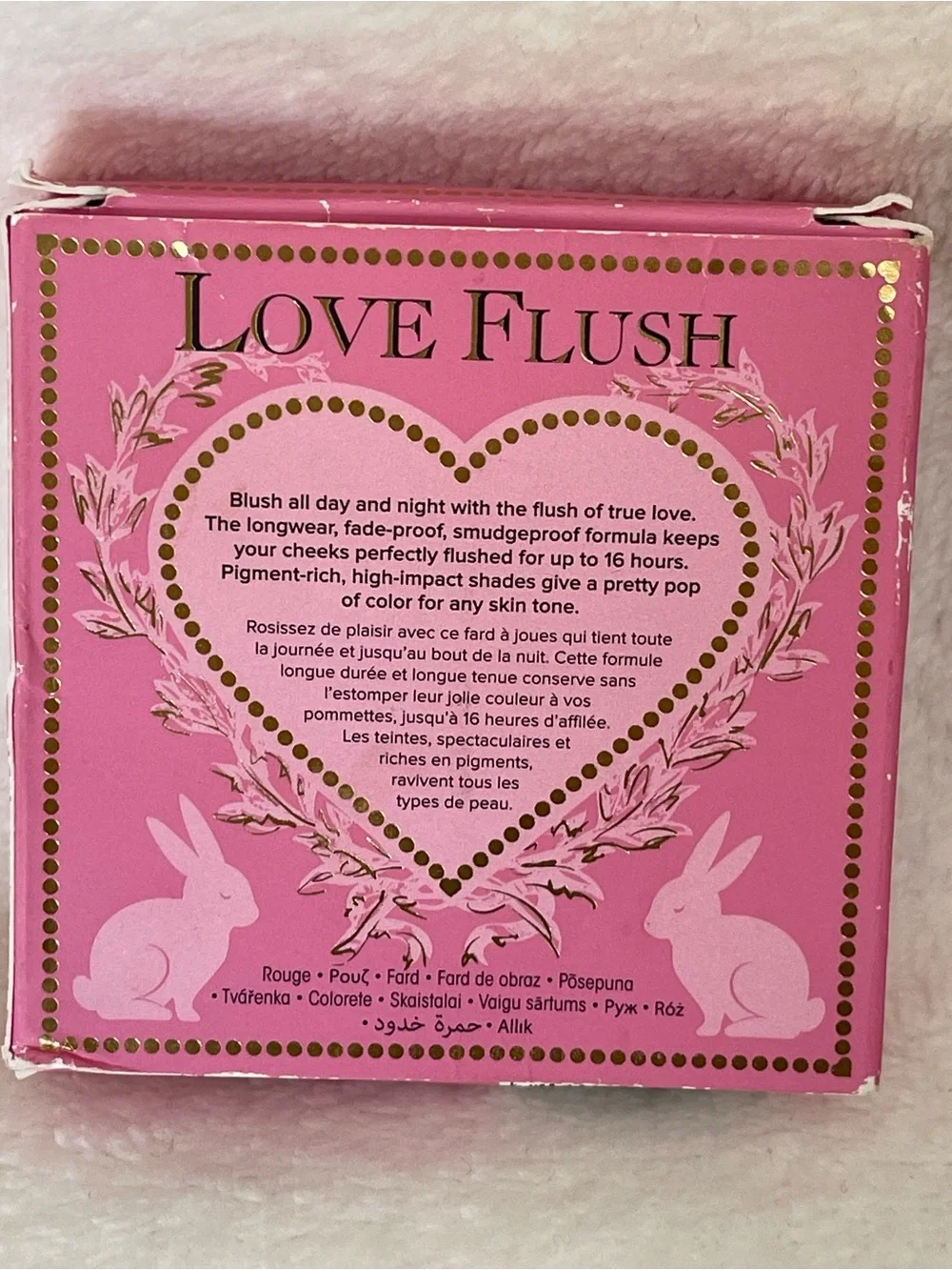 Too Faced Love Flush Long Lasting Blush Justify My Love New